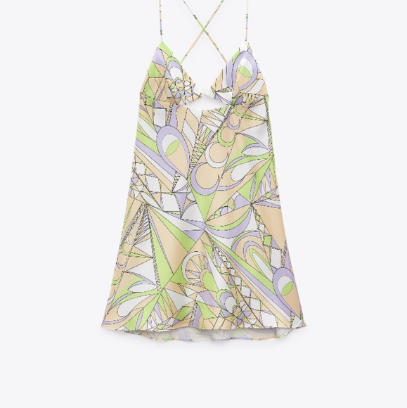 Zara Dresses & Skirts - ZARA SATIN EFFECT MINI DRESS